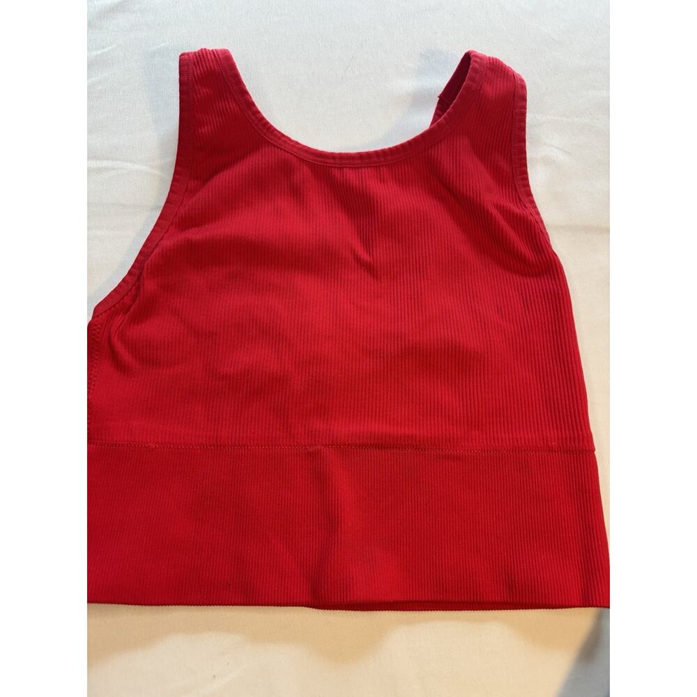 Victoria's Secret Ribbed Knit Wireless Stretch Bralette Set Red Black White S/P - Picture 2 of 12